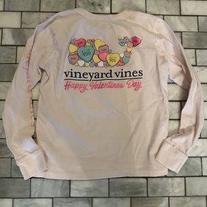 Vineyard Vines Girls Pink Valentine's Day Shirt